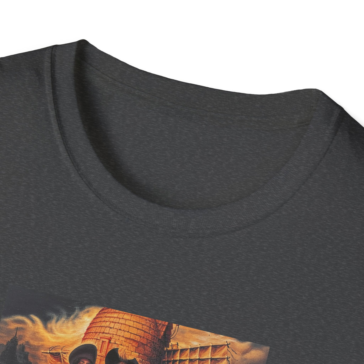 Surreal Don Quixote Art T-Shirt — Vintage Abstract Literary Portrait