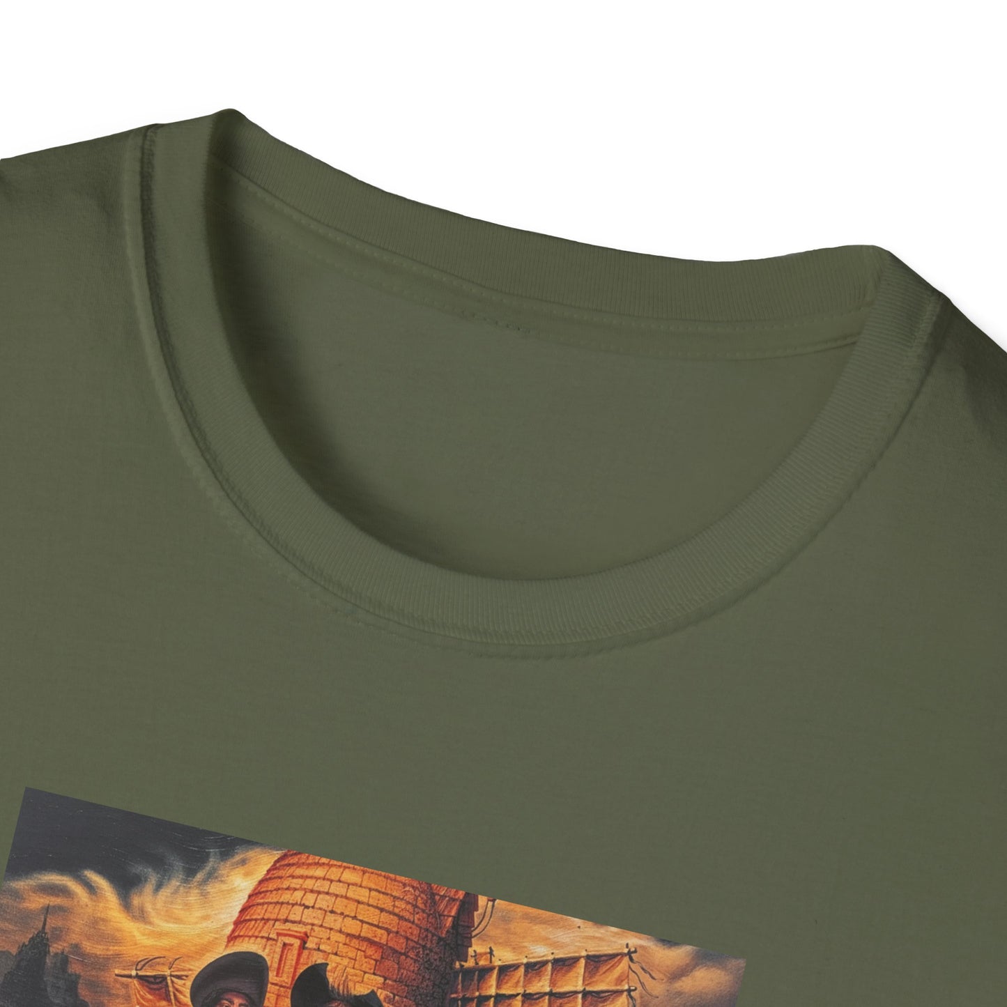 Surreal Don Quixote Art T-Shirt — Vintage Abstract Literary Portrait
