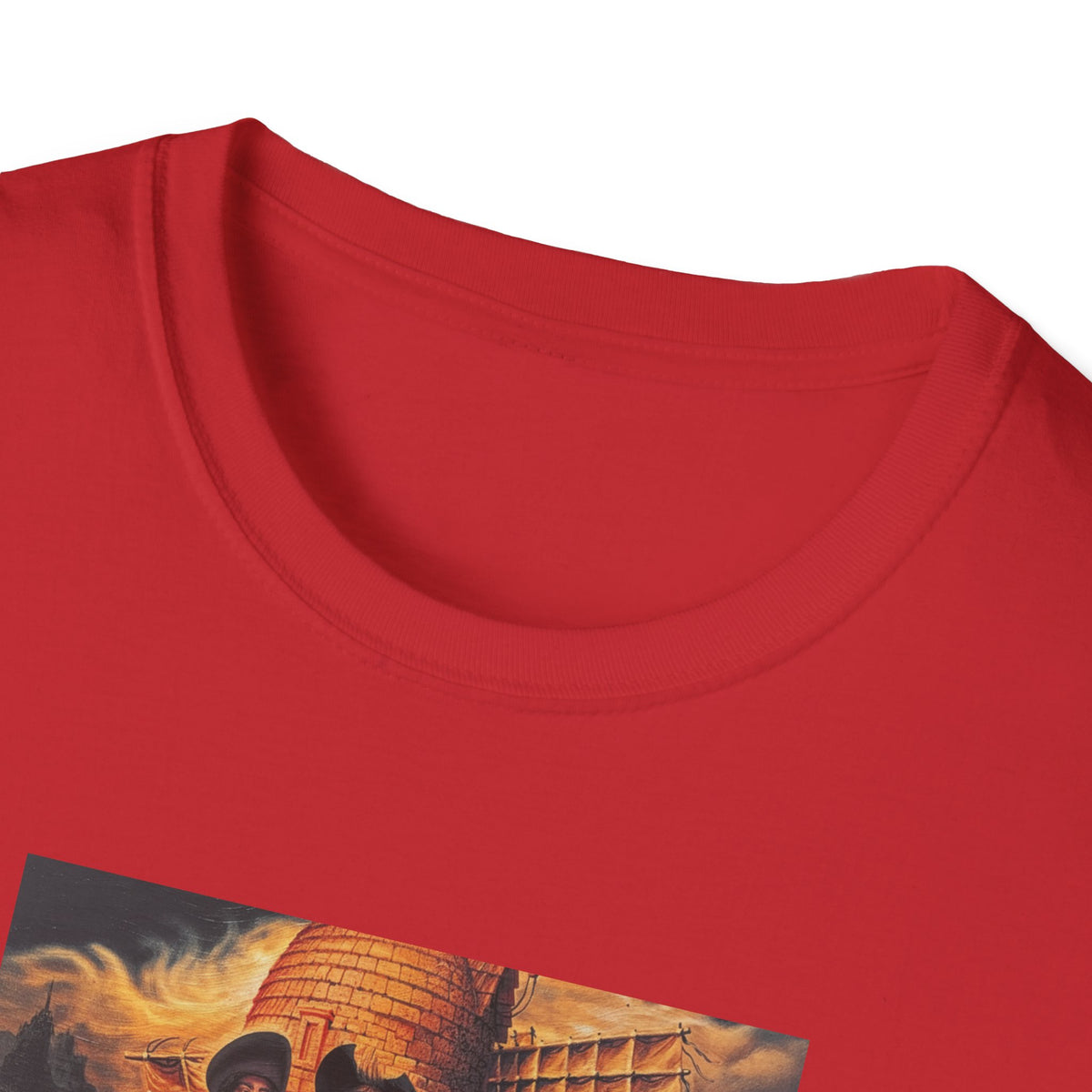 Surreal Don Quixote Art T-Shirt — Vintage Abstract Literary Portrait