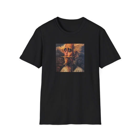 Surreal Don Quixote Art T-Shirt — Vintage Abstract Literary Portrait