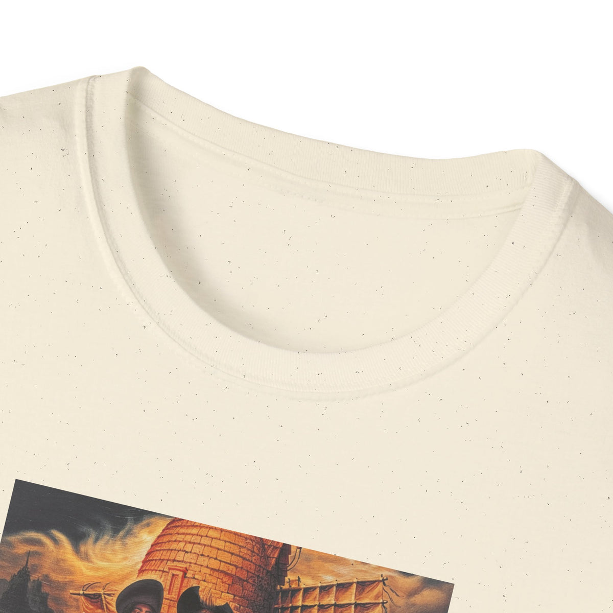 Surreal Don Quixote Art T-Shirt — Vintage Abstract Literary Portrait