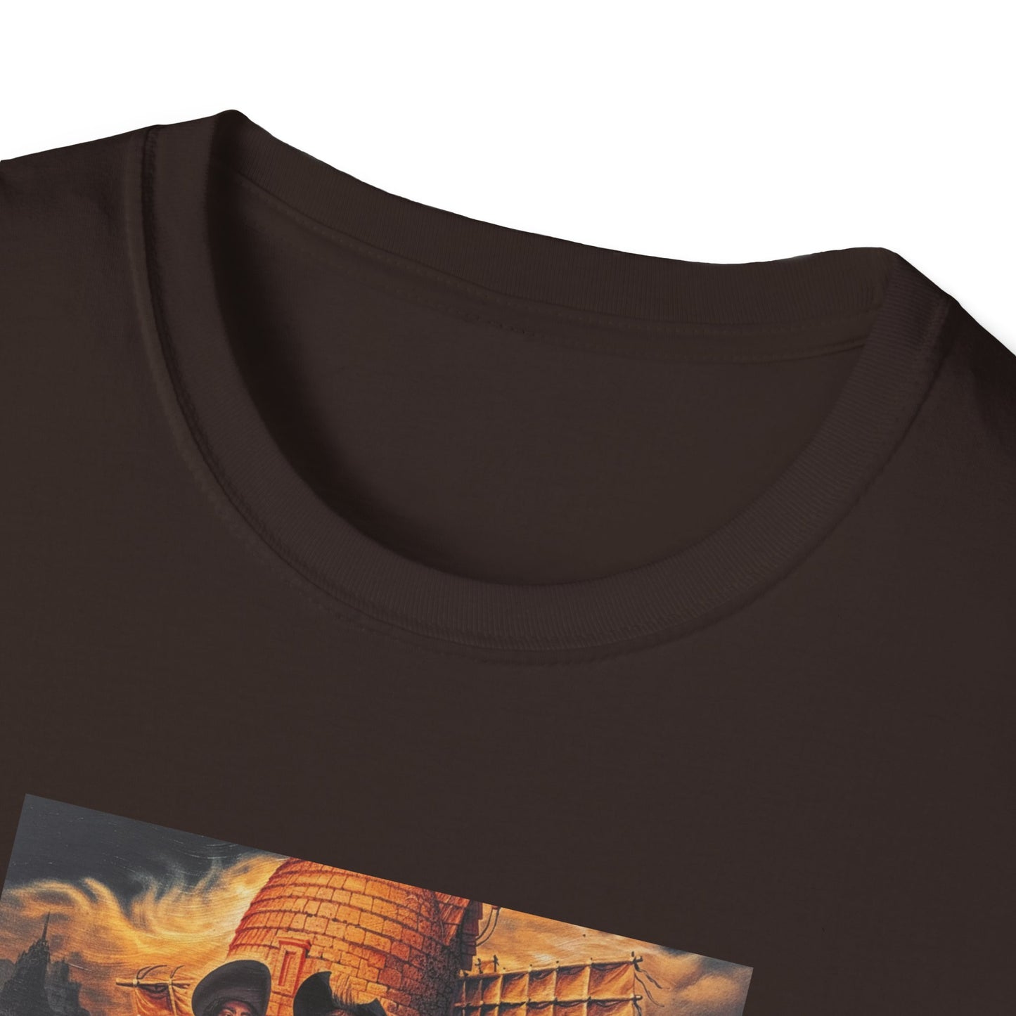 Surreal Don Quixote Art T-Shirt — Vintage Abstract Literary Portrait